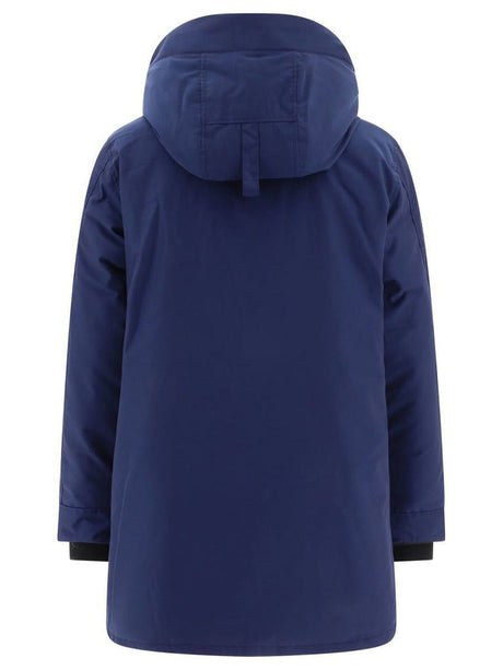 Áo khoác Parka màu xanh hải quân dành cho nam - Mũ có thể thay đổi, lót dày, nhiều túi