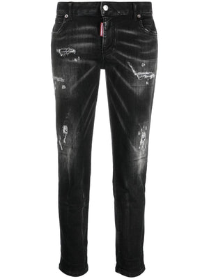 Black Cropped Jeans for Women - Fall '24 Collection