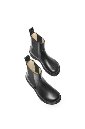 LOEWE Elegant Black Calfskin Chelsea Boots for Women