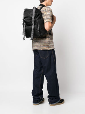 LANVIN Sleek Black Curb Backpack for Men - SS24