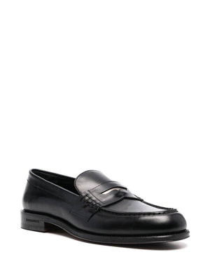 DSQUARED2 Men's Black Beau Loafers for FW23