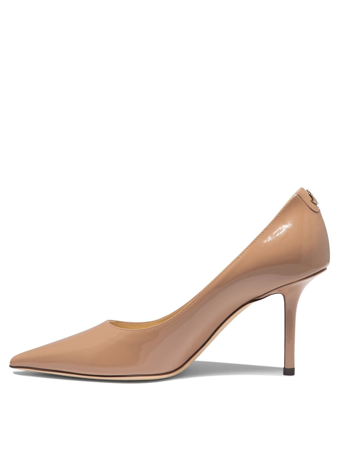 JIMMY CHOO Tan Patent Leather Pumps for Women