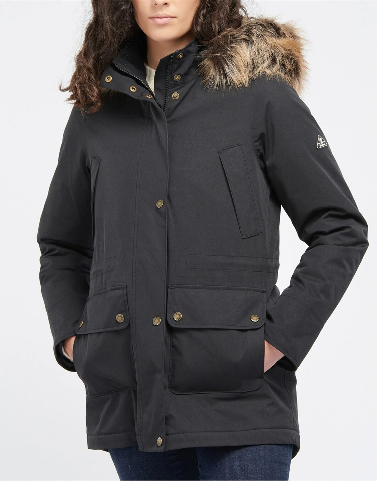 BARBOUR Women's Belmount Hooded Jacket - Stylish Black Outerwear