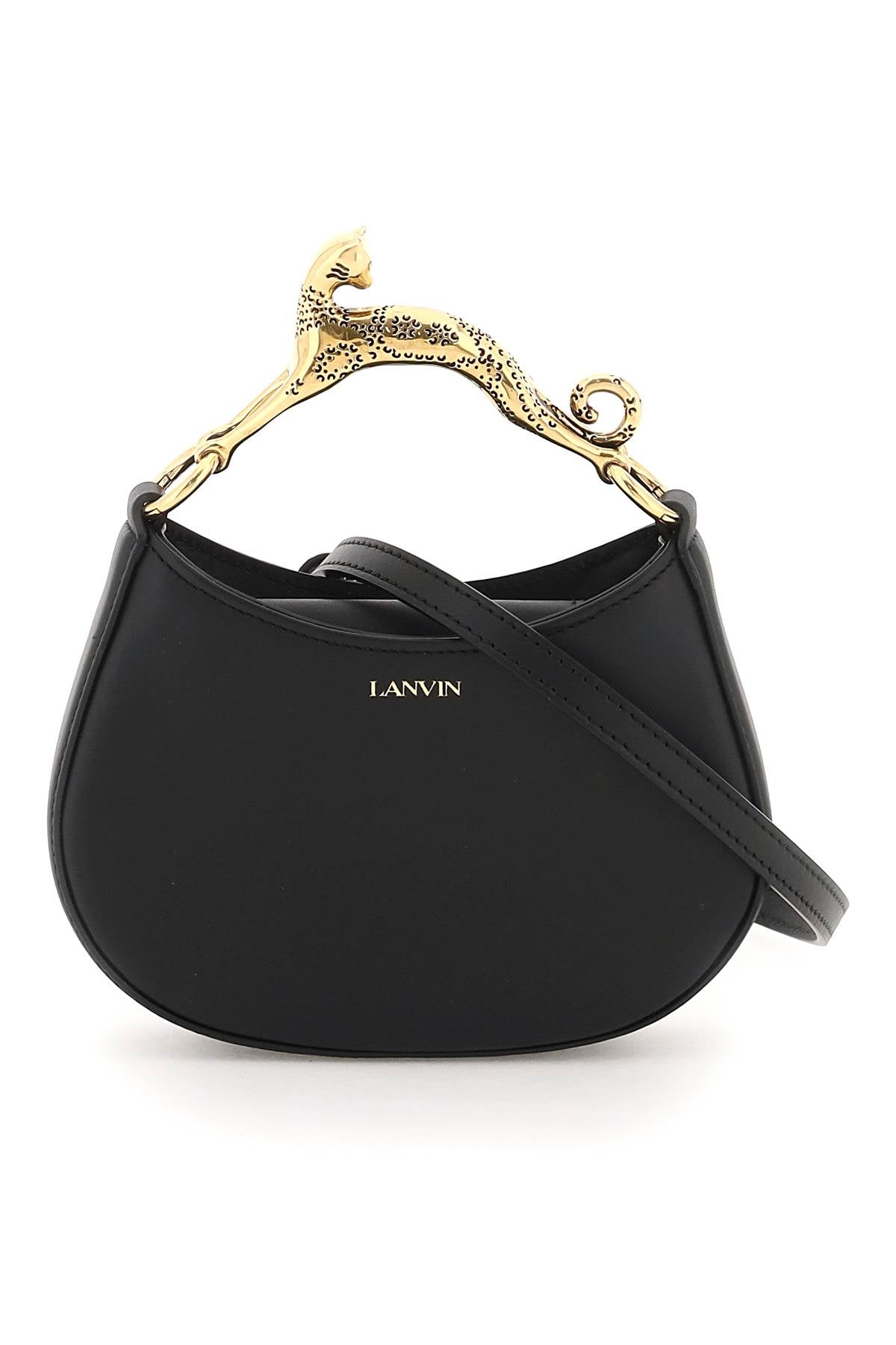 LANVIN Cat Handle Mini Hobo Handbag