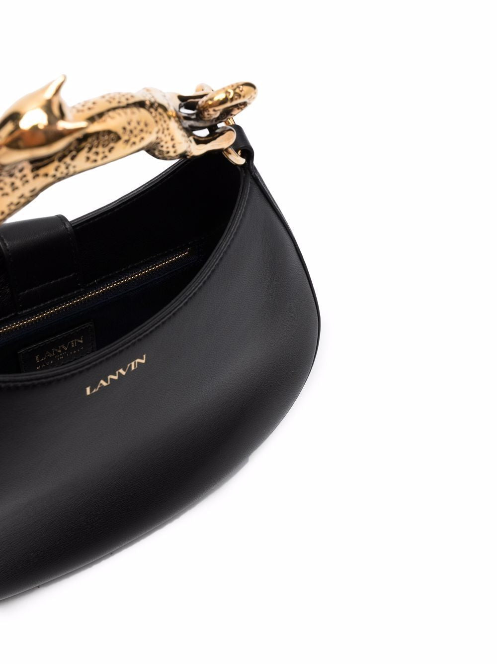 LANVIN Túi Xách Hobo Da Đen Tinh Tế