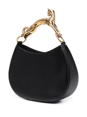 Black Mini Cat Hobo Shoulder Bag for Women by Lanvin