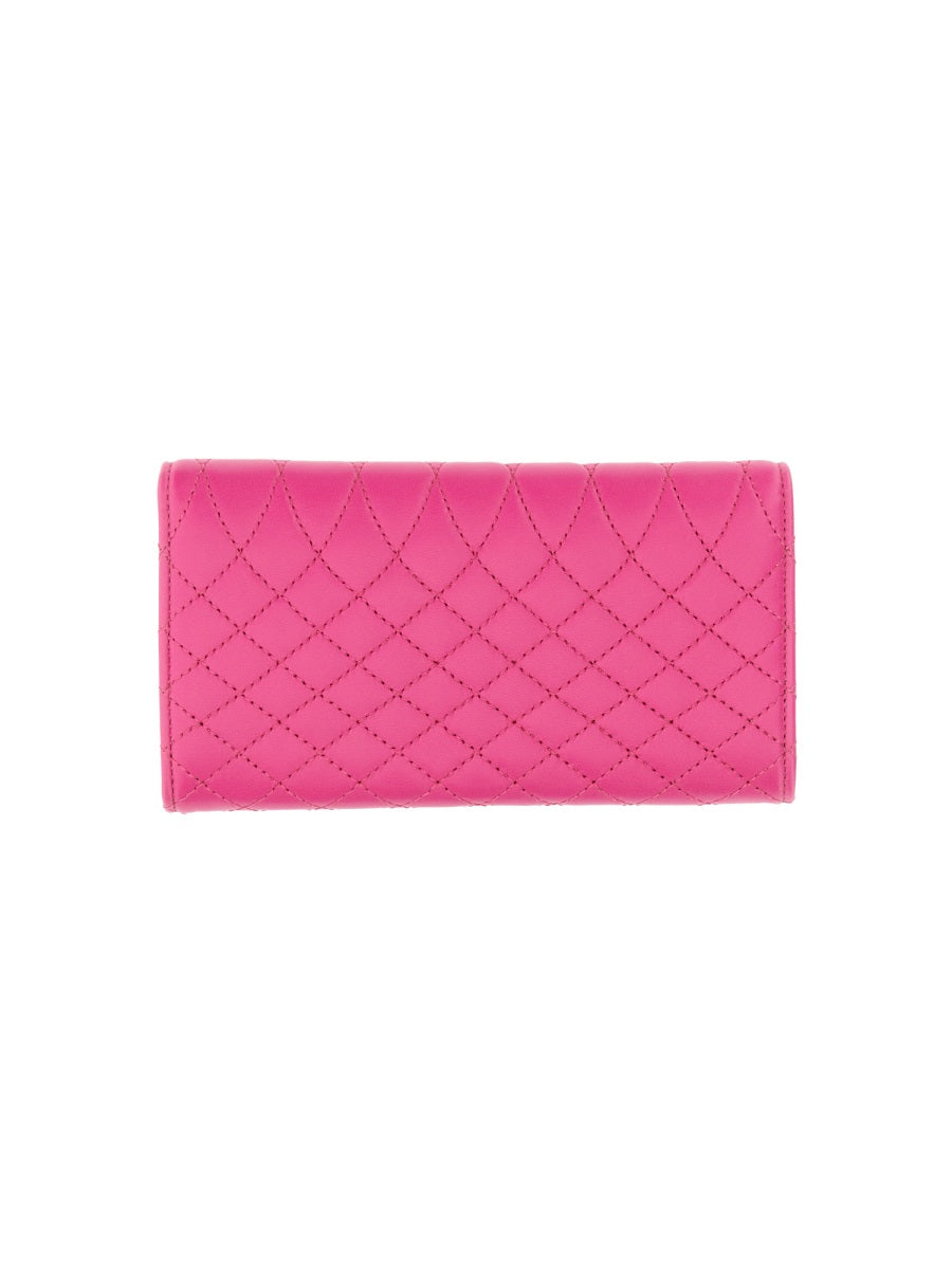 LANVIN Mini Continental Wallet with Architectural Closure