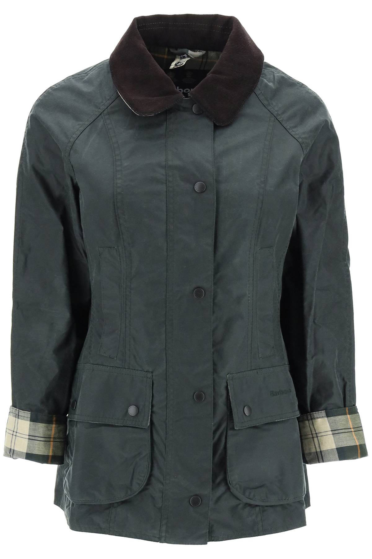 BARBOUR Classic Waxed Cotton Jacket for Women in Nero - SS24 Collection