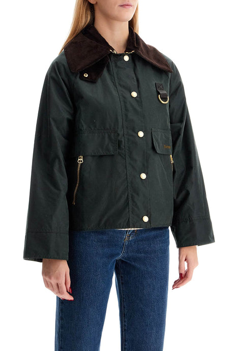 BARBOUR Flared Cotton Waxed Jacket for Women - Size 8