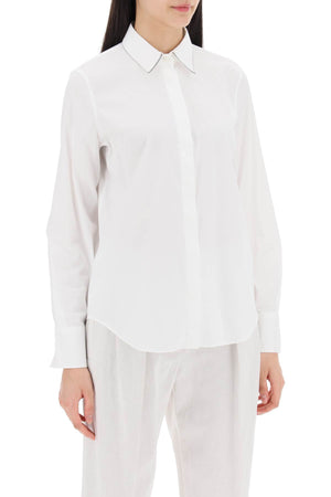 BRUNELLO CUCINELLI Classic Cotton Poplin Shirt for Women - SS24