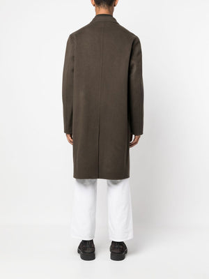 Olive Branch Wool and Cashmere Coat for Men - FW22