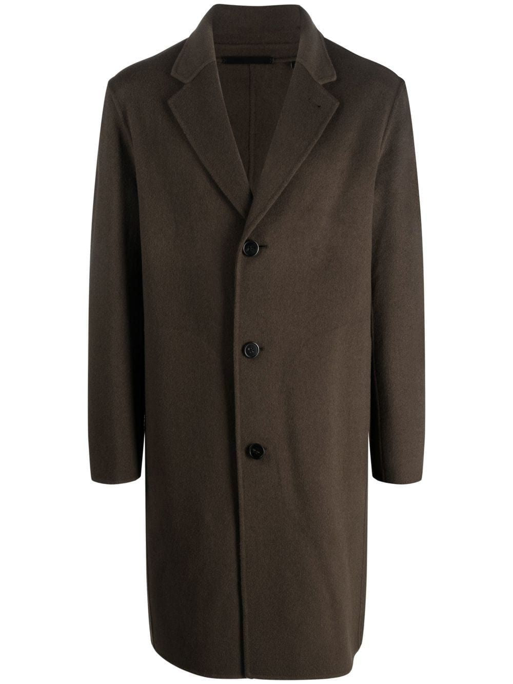 THEORY Luxurious Cashmere Wool Olive Outerwear for Men - FW22 Collection