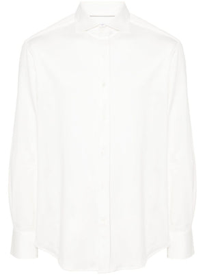 BRUNELLO CUCINELLI Mens White Long Top for 2024 Season