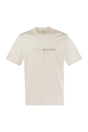 BRUNELLO CUCINELLI Eternal Balance Crew-Neck Cotton T-Shirt with Seasonal Print