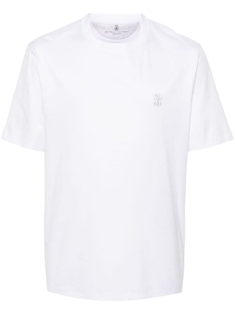 BRUNELLO CUCINELLI Classic Cotton Logo Tee