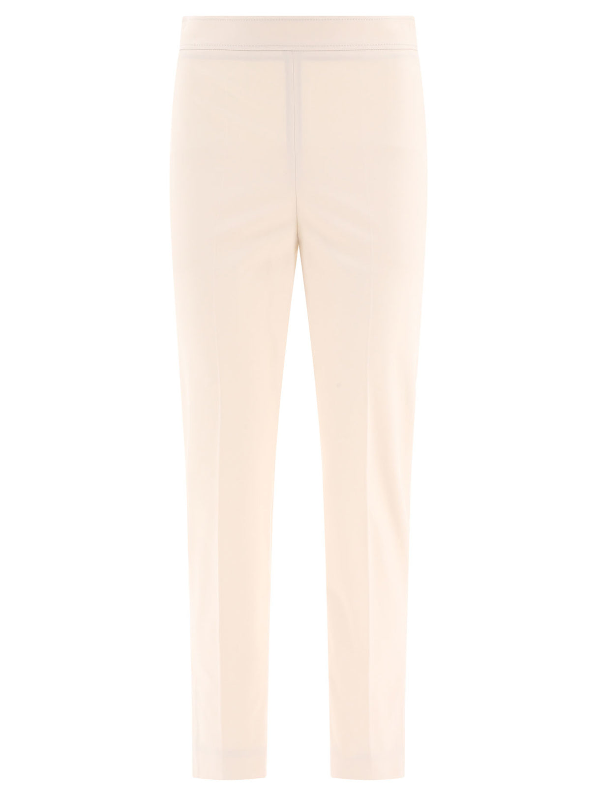 BRUNELLO CUCINELLI Women's White Straight Pants for the 2024 Summer Season