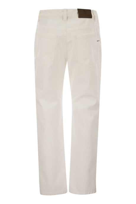 BRUNELLO CUCINELLI Cotton 5-Pocket Trousers for Women - SS25