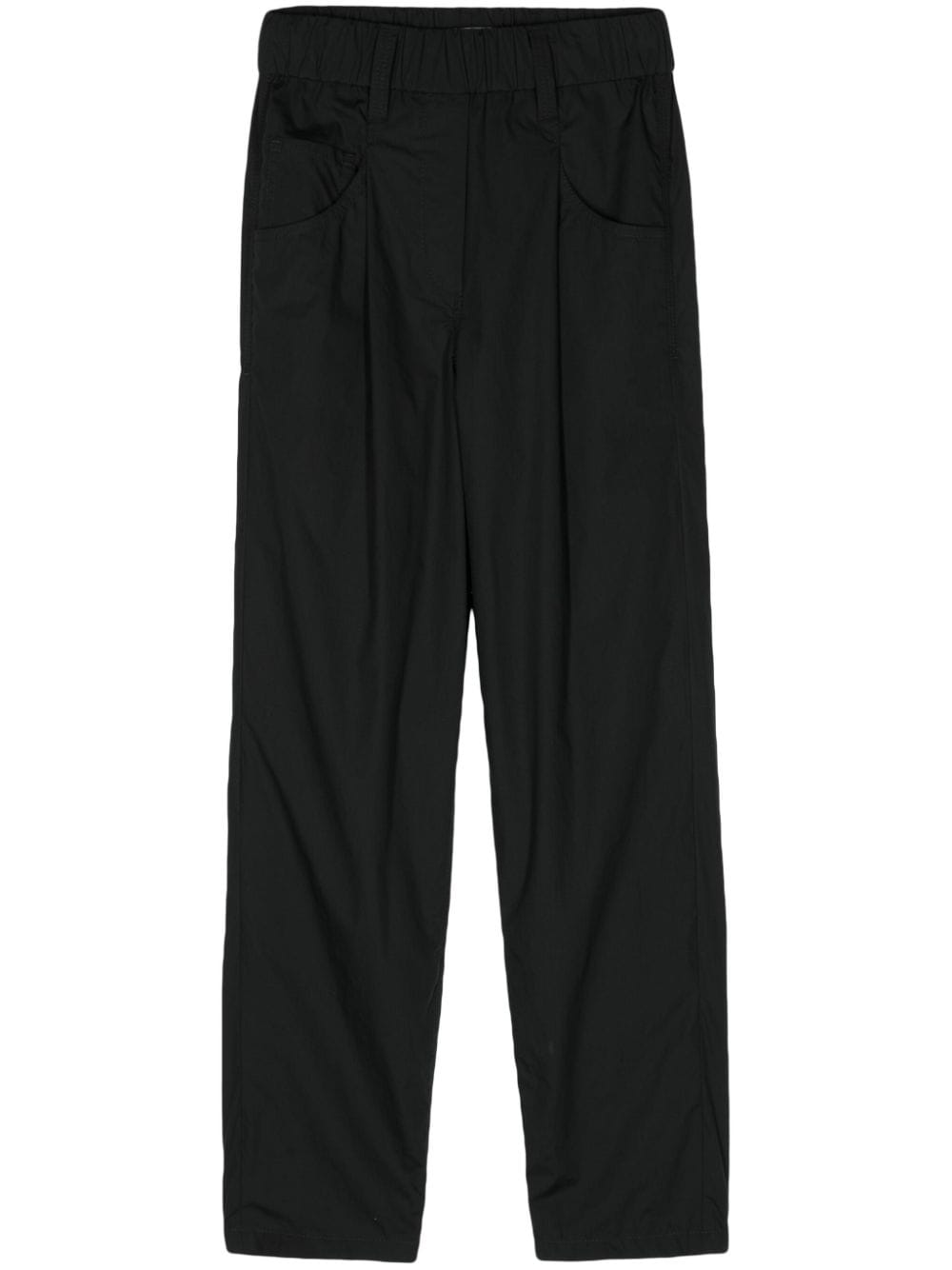 BRUNELLO CUCINELLI Women's Black Straight Pants for Spring/Summer 2024