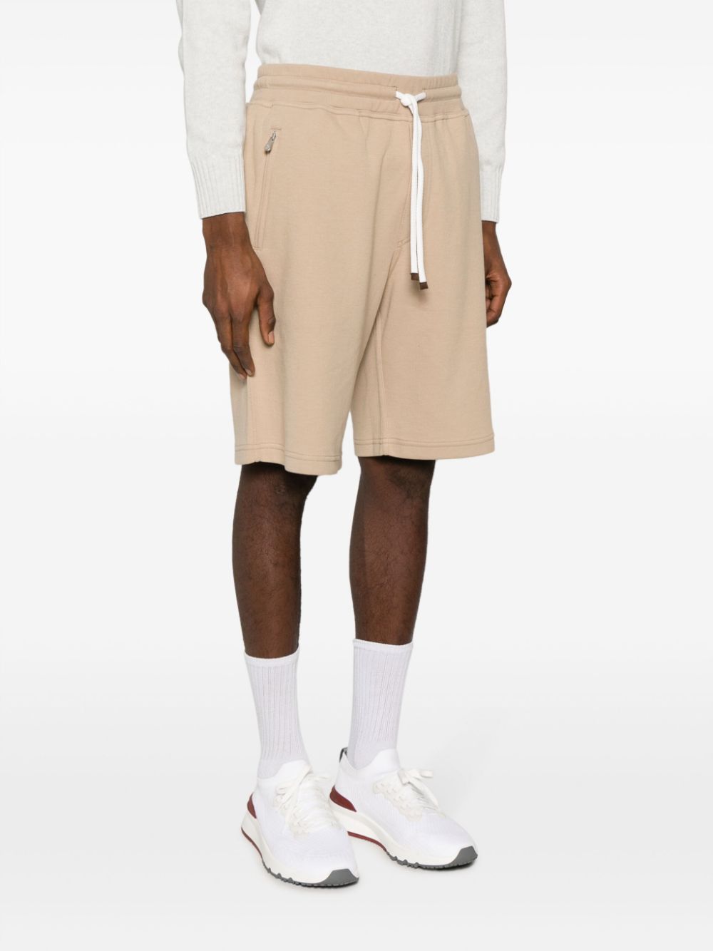 BRUNELLO CUCINELLI Men's Beige Shorts for 24SS Season