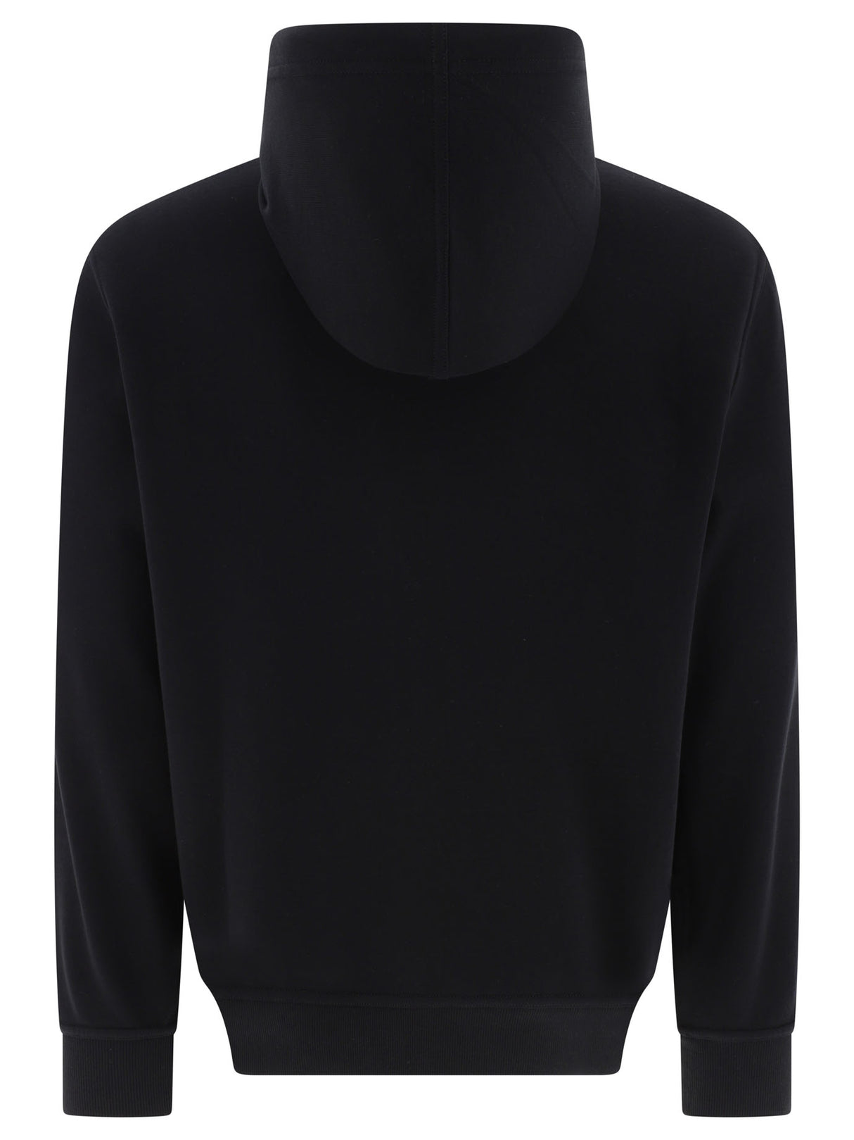 BRUNELLO CUCINELLI Black Drawstring Hoodie with Zip Fastening and Pockets for Men - Spring/Summer 2024