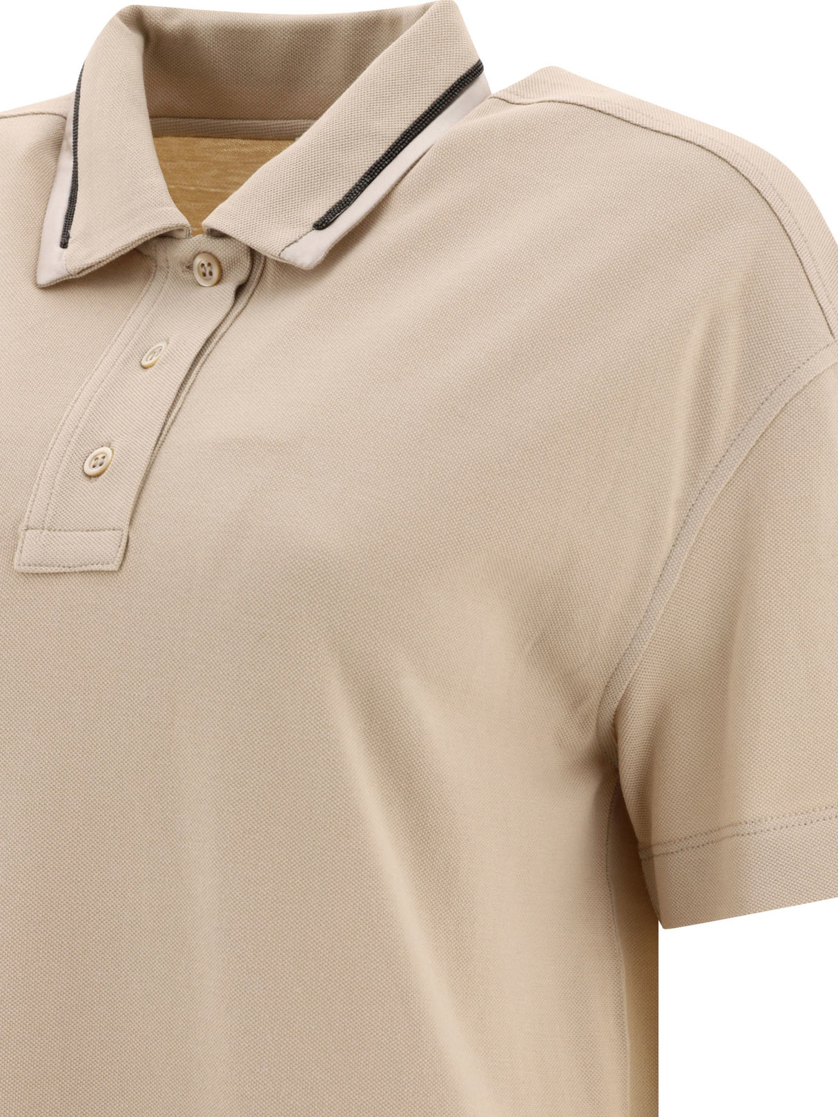 Áo Polo Nữ Tay Ngắn Màu Beige | Bộ Sưu Tập 24SS