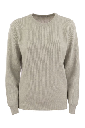 BRUNELLO CUCINELLI Elegant Cashmere Sweater with Sparkling Detail