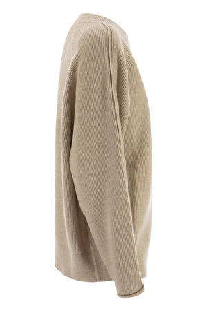 BRUNELLO CUCINELLI Luxurious Cashmere Sweater with Feminine Details for Women - FW23