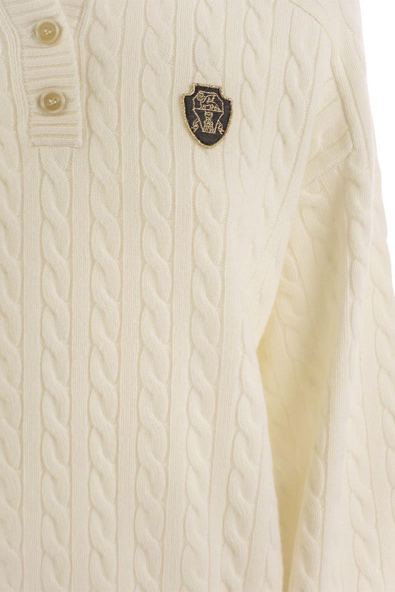 BRUNELLO CUCINELLI Luxury Cashmere Polo-Style Sweater