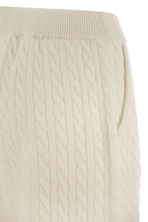 BRUNELLO CUCINELLI Luxurious Cashmere Cable Knit Pants