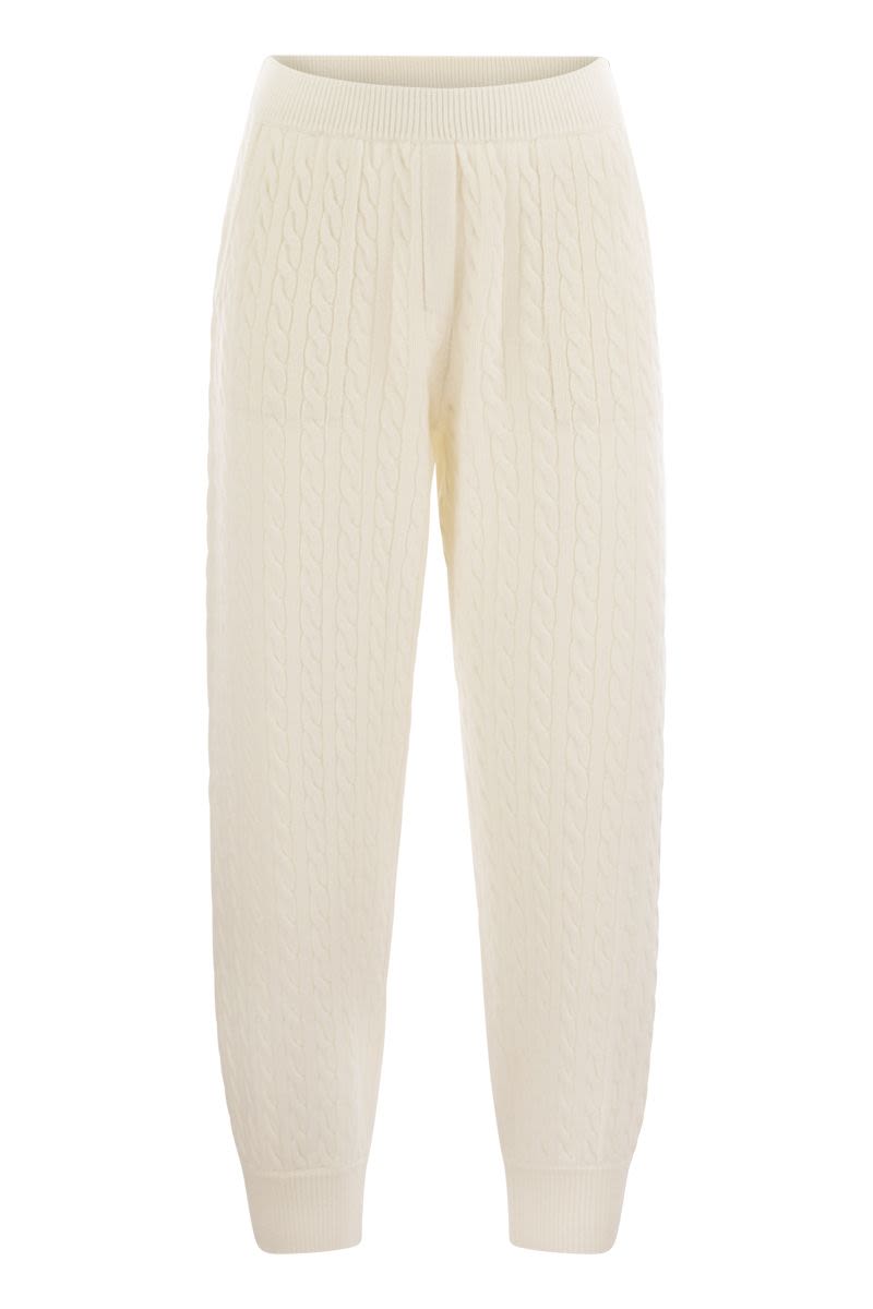 BRUNELLO CUCINELLI Luxurious Cashmere Cable Knit Pants