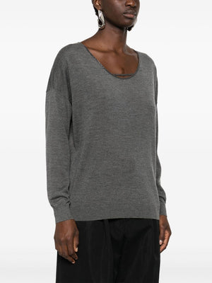 BRUNELLO CUCINELLI Elegant V-Neck Cashmere Blend Jumper