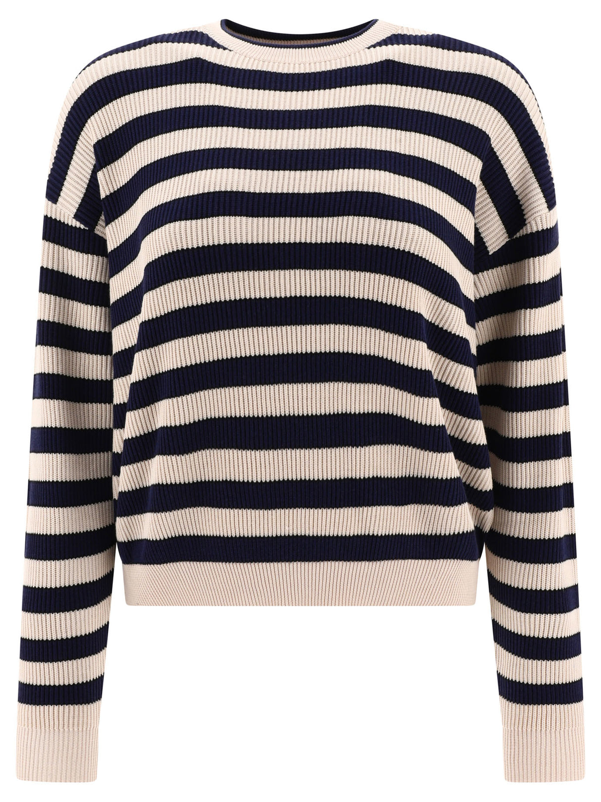 BRUNELLO CUCINELLI Striped English Rib Sweater for Women