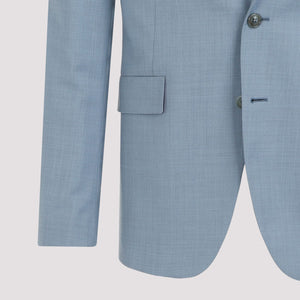 PAUL SMITH Blue Wool Suit for Men - SS24 Collection