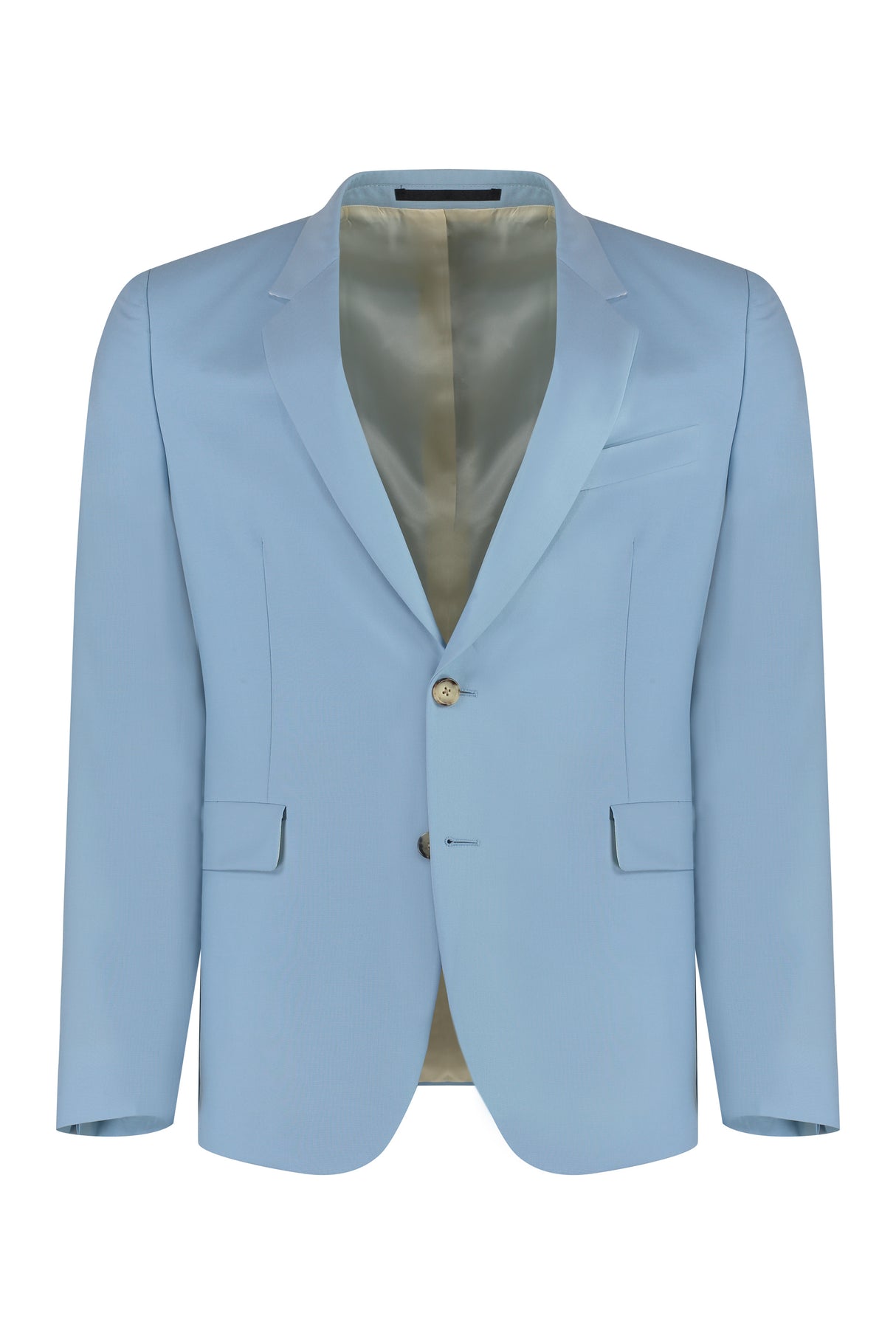 Men's Light Blue Wool and Mohair Two-Piece Suit for SS23