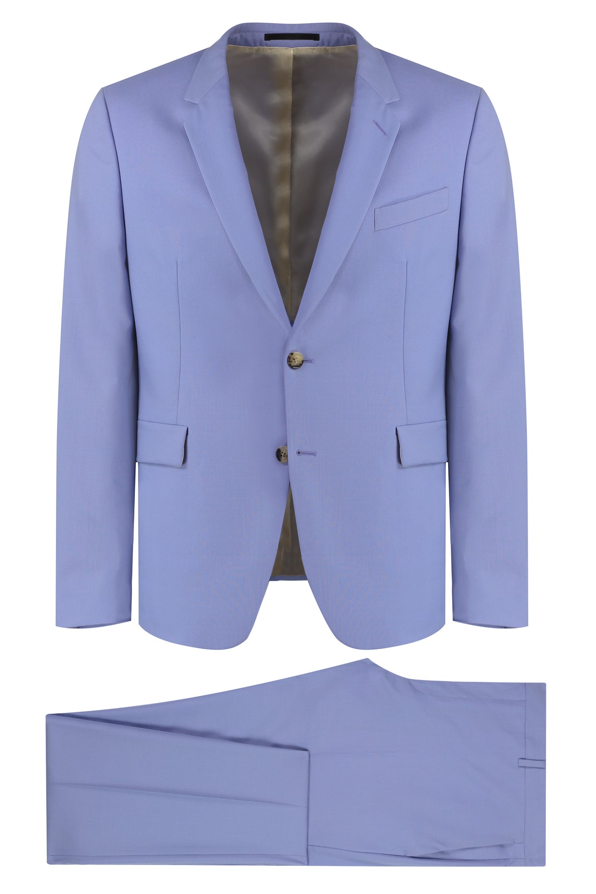 PAUL SMITH Lilac Wool and Mohair Two Piece Suit for Men - SS23 Collection