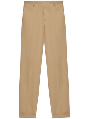 PAUL SMITH Green Organic Cotton Trousers for Men