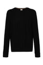 PAUL SMITH Men's Black Merino Wool Sweater for FW23