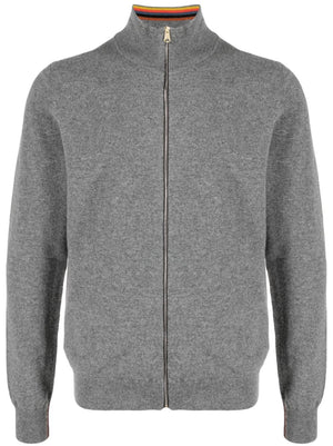 Luxurious Cashmere Zip-Up Cardigan for Men