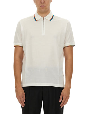 PAUL SMITH Men's Zip Polo Shirt - Size L