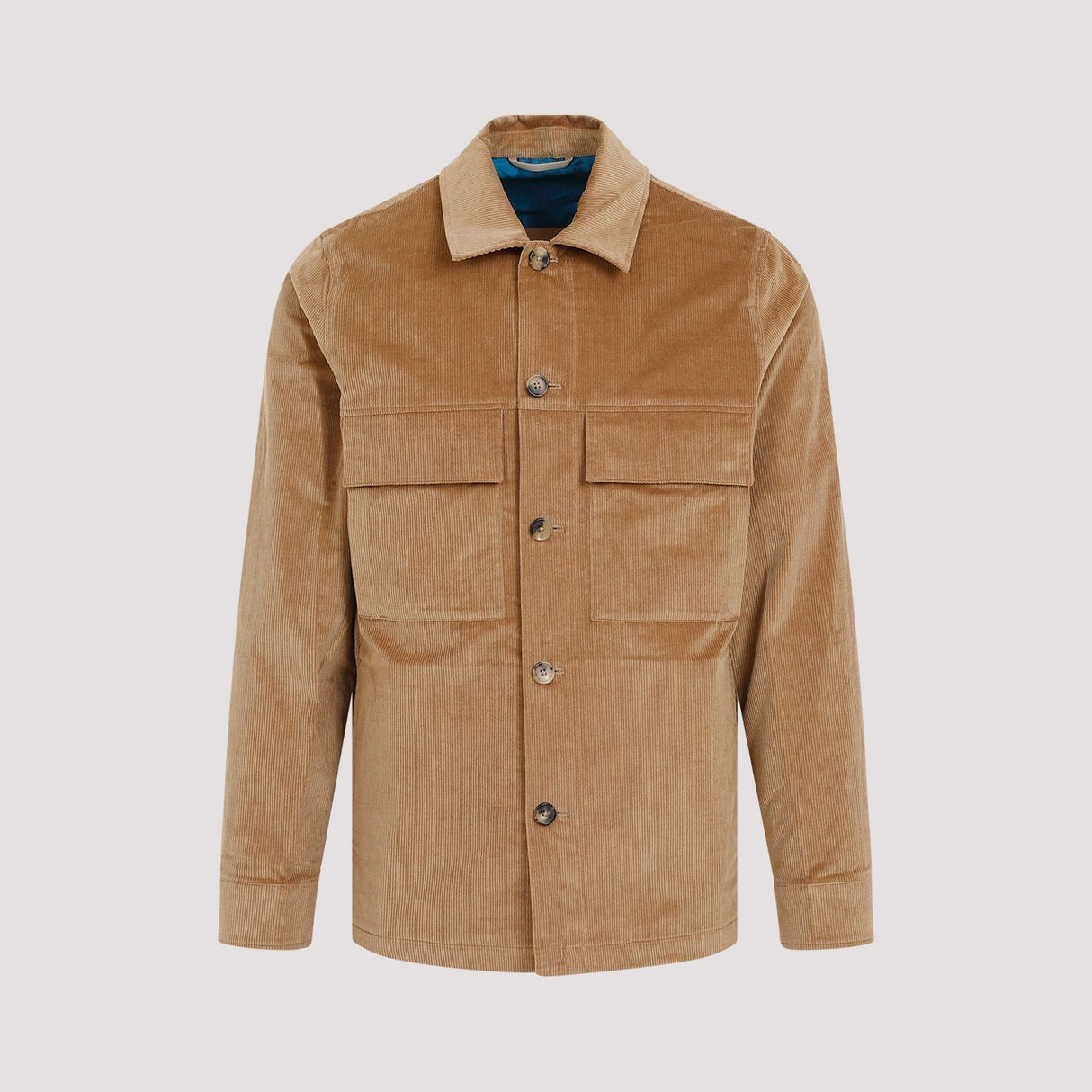 PAUL SMITH Elegant Neutral Tone Shirt Jacket