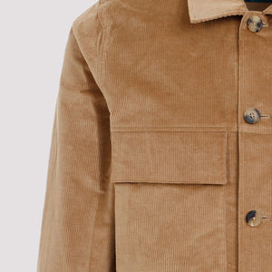 PAUL SMITH Elegant Neutral Tone Shirt Jacket