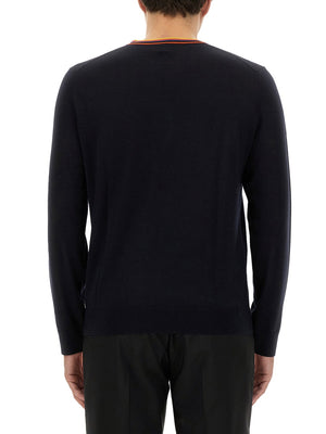 PAUL SMITH Classic Merino Wool Sweater - Size L