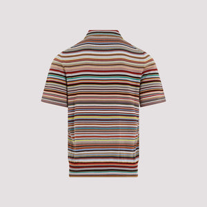 PAUL SMITH Organic Cotton Men's Polo Shirt in Tan for FW24