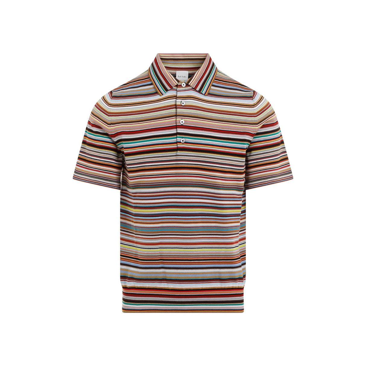 PAUL SMITH Organic Cotton Men's Polo Shirt in Tan for FW24