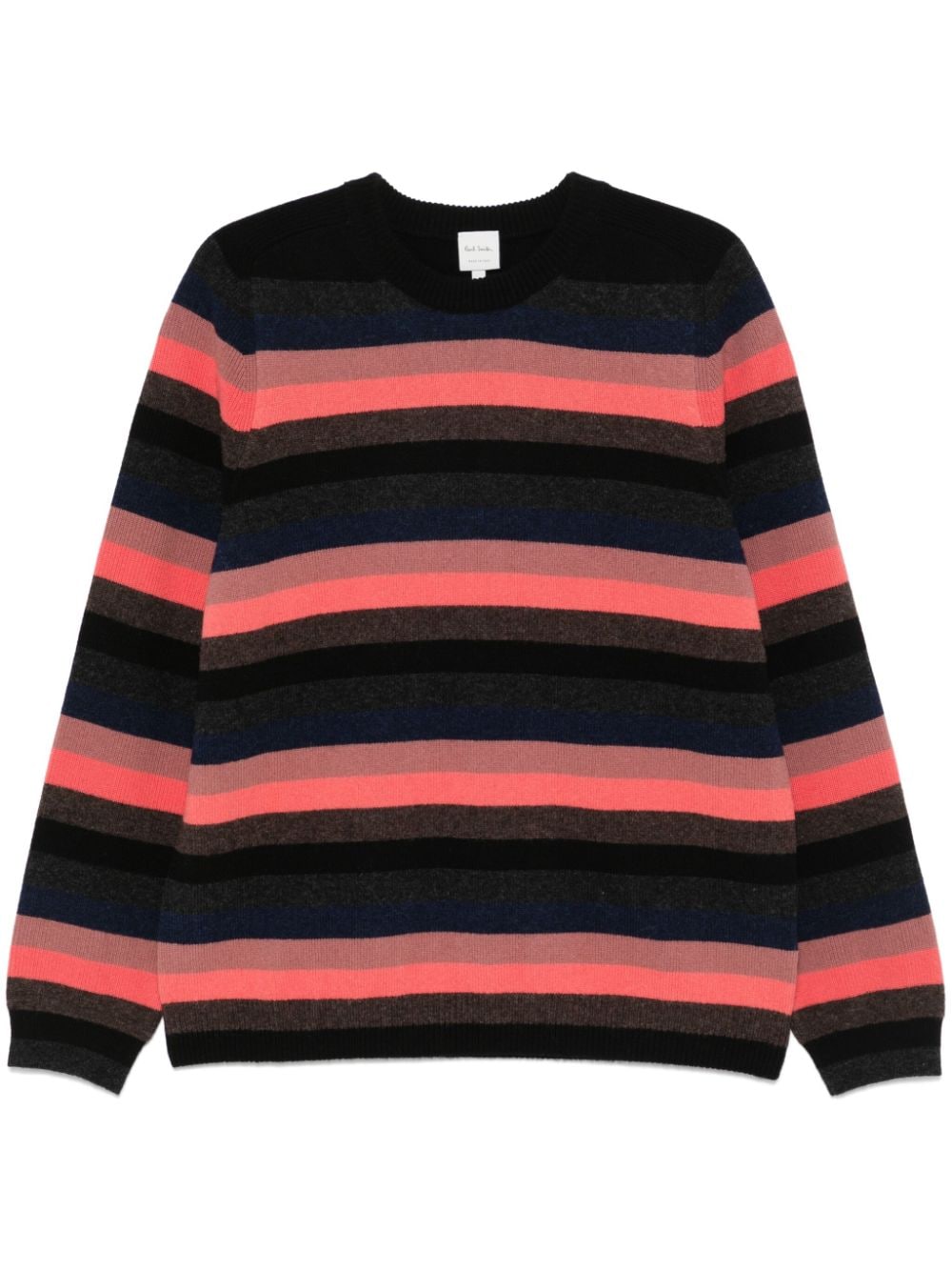 PAUL SMITH Striped Lambs Wool Sweater for Men - Fall/Winter 2024