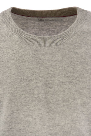 Men's Pure Cashmere Hazeltnut Crew-Neck Sweater - 2024 Collection