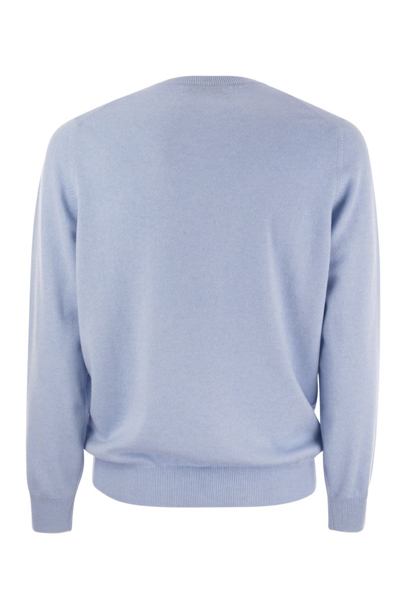 Men's Pure Cashmere Hazeltnut Crew-Neck Sweater - 2024 Collection