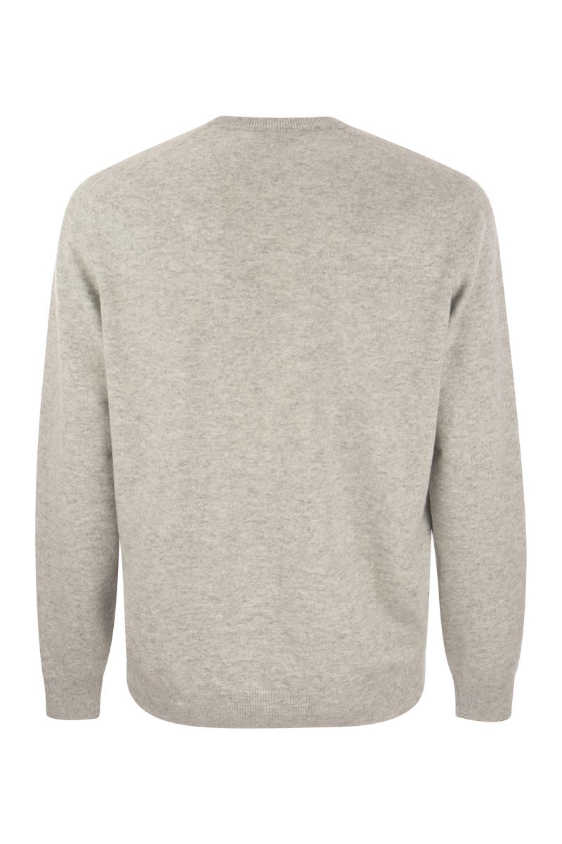 Luxurious Navy Blue Cashmere Sweater for Men