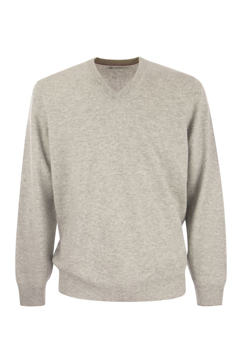 BRUNELLO CUCINELLI Cashmere V-Neck Sweater for Men