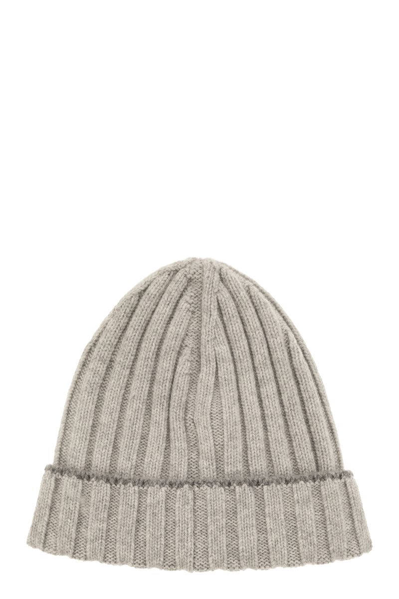 BRUNELLO CUCINELLI Classic Ribbed Cashmere Knit Beanie